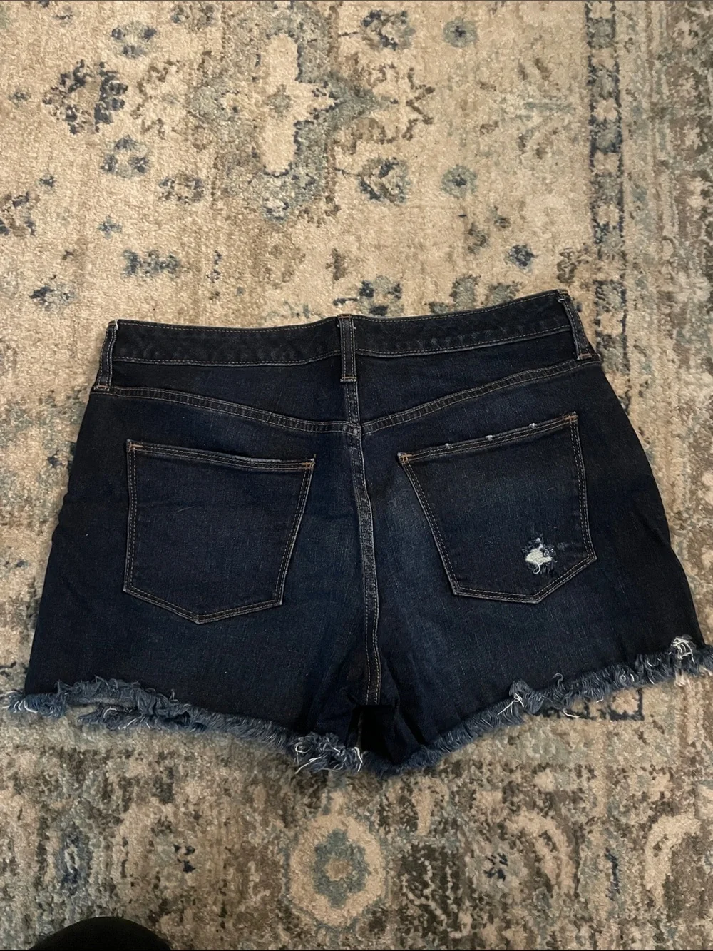 Women's Dark Wash Denim Shorts